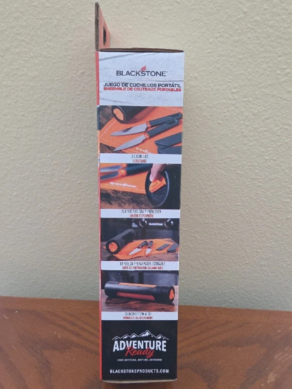 Blackstone Portable Knife Set - Orange and Black Travel Kit